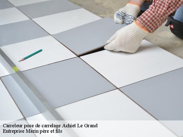 Carreleur pose de carrelage  achiet-le-grand-62121 Entreprise Marin père et fils 